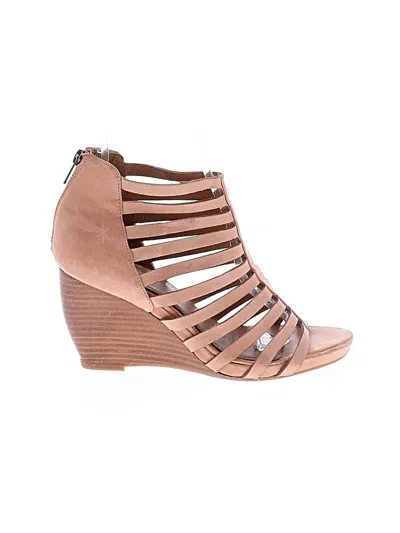 Pre-owned Johnston & Murphy Wedges In Tan