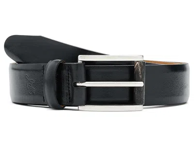 Johnston & Murphy Weston Smooth Leather Belt Men's Belts Black: 36