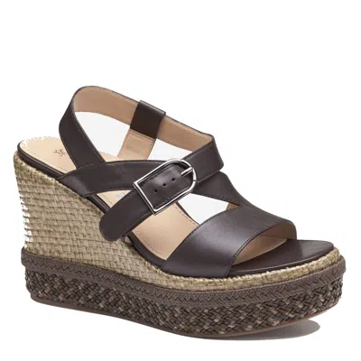 Johnston & Murphy Addison Asymmetrical Wedge In Black