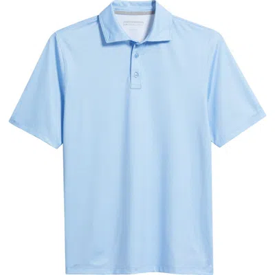 Johnston & Murphy Xc+™ Ace Micropattern Performance Golf Polo In Blue