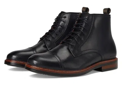 Johnston & Murphy Xc+ Durham Cap Toe Boots In Black
