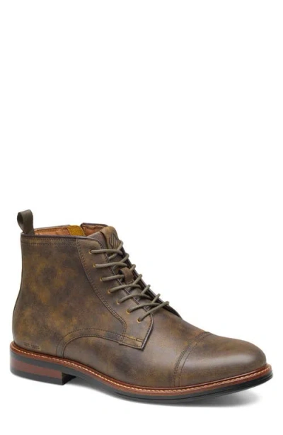 Johnston & Murphy Xc Durham Waterproof Cap Toe Boot In Brown