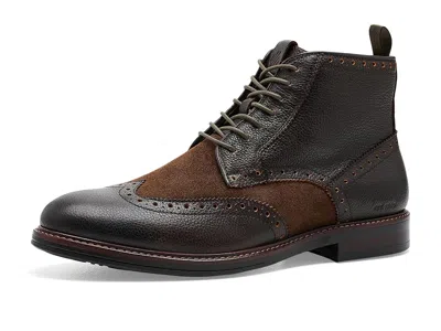 Johnston & Murphy Xc+ Durham Wingtip Boots Men's Boots Brown Waterproof Full Grain/waxed Suede: 9.5 M (d)