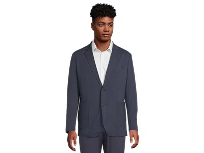 Johnston & Murphy Xc Flex Solid Knit Blazer In Blue