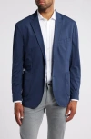 Johnston & Murphy Xc Flex® Solid Knit Sport Coat In Navy