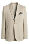 Johnston & Murphy Xc Flex Twill Knit Sport Coat In Tan