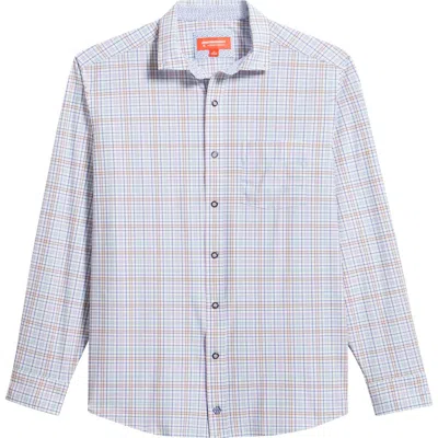 Johnston & Murphy Xc Motion Performance Knit Button-up Shirt In Multi