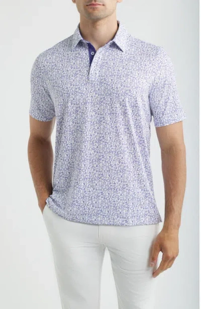 Johnston & Murphy Xc+™ Performance Game Day Polo In Blue