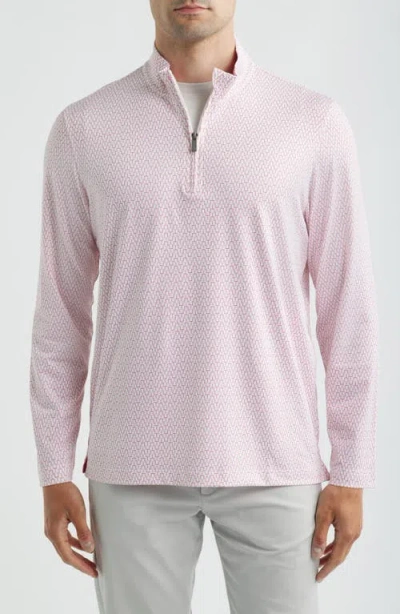 Johnston & Murphy Xc+™ Performance Game Day Quarter-zip Pullover In Pink