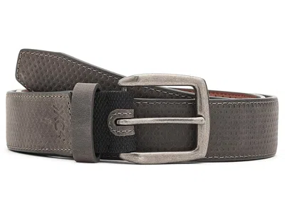 Johnston & Murphy Xc4 Burnished Perforated Belt Men's Belts Gray: 32