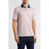 Johnston & Murphy Xc4® + Cool Degree™ Geo Print Performance Golf Polo In Orange