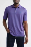 Johnston & Murphy Xc4® + Cool Degree™ Microprint Performance Golf Polo In Purple