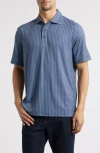 Johnston & Murphy Xc4® + Cool Degree™ Mini Martini Print Performance Golf Polo In Navy Multi