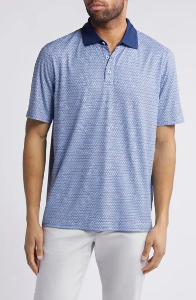 Johnston & Murphy Xc4 Cool Degree Performance Polo In Blue