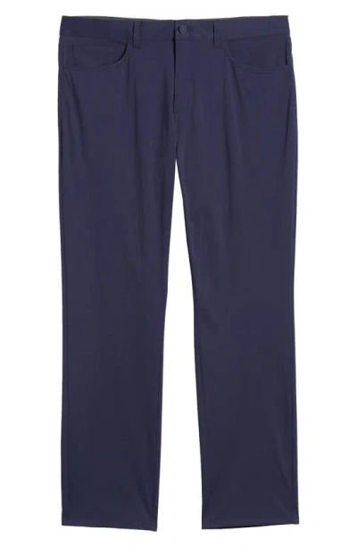 Johnston & Murphy Xc4 Performance Five-pocket Trousers In Navy