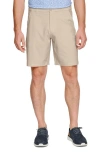 Johnston & Murphy Xc4 Performance Flat Front Shorts In Heather Stone