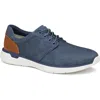 Johnston & Murphy Waterproof Xc4 Prentiss 2 Plain Toe Shoe In Navy Tumbled Nubuck