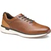 Johnston & Murphy Xc4® Prentiss Waterproof Plain Toe Derby In Tan Waterproof Full Grain