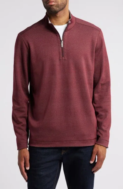 Johnston & Murphy Xc4® Reversible Performance Pullover In Burgundy