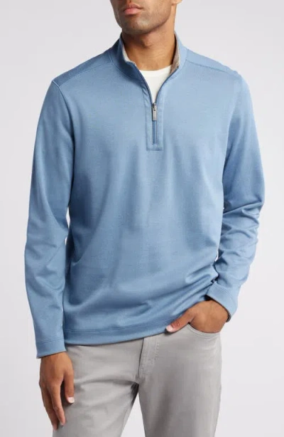 Johnston & Murphy Xc4® Reversible Performance Pullover In Light Blue