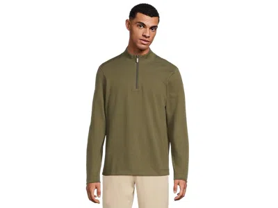 Johnston & Murphy Xc4(r) Performance Reversible Quarter-zip In Green