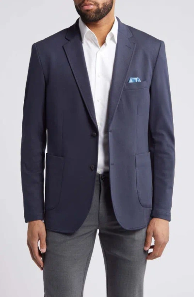 Johnston & Murphy Xcflex Knit Blazer In Navy