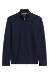 Johnston & Murphy Zip-up Sweatshirt In Navy