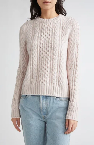Johnstons Of Elgin Aran Cable Knit Cashmere Sweater