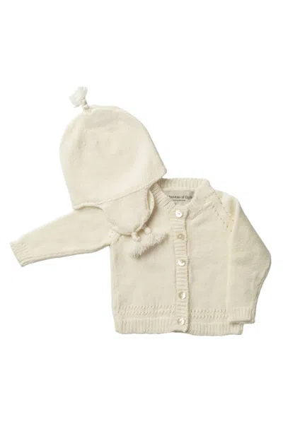 Johnstons Of Elgin Baby's White Cashmere Cardigan Gift Set