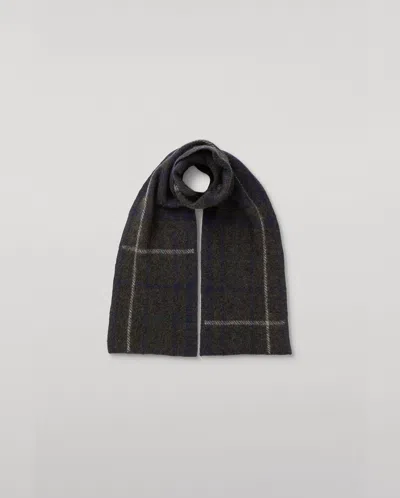 Johnstons Of Elgin Baird Grey Brushed Cashmere-silk Scarf In Transparent