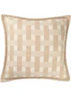 Johnstons Of Elgin Wool-cashmere Basketweave Cushion In Neutrals
