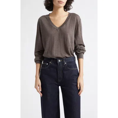 Beatrice Superfine Cashmere Sweater In Gray from Johnstons of Elgin