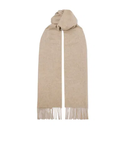 Johnstons Of Elgin Fringed Cashmere Scarf In Neutrals