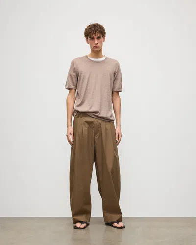 Johnstons Of Elgin Boyd Light Brown Superfine Cashmere T-shirt