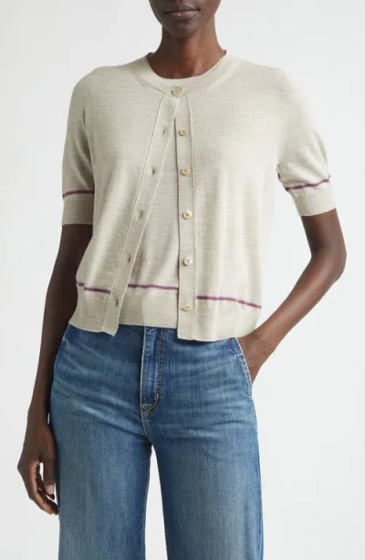 Johnstons Of Elgin Brae Sleeveless Merino Wool & Cashmere Sweater In Neutral