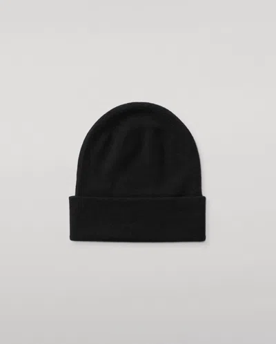 Johnstons Of Elgin Braemar Black Cashmere Beanie