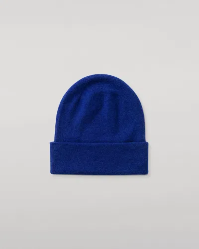 Johnstons Of Elgin Braemar Cashmere Beanie In Blue