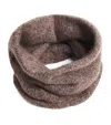 Johnstons Of Elgin Brushed Cashmere-silk Snood In Brown