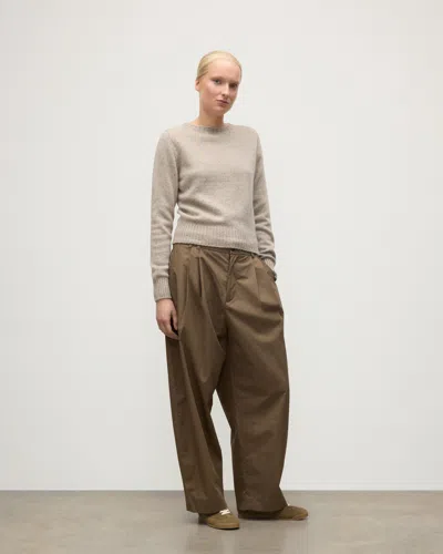 Johnstons Of Elgin Cairn Natural Donegal Cashmere Jumper In Gray