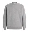 Johnstons Of Elgin Cashmere-blend Relaxed Sweatshirt In Gray