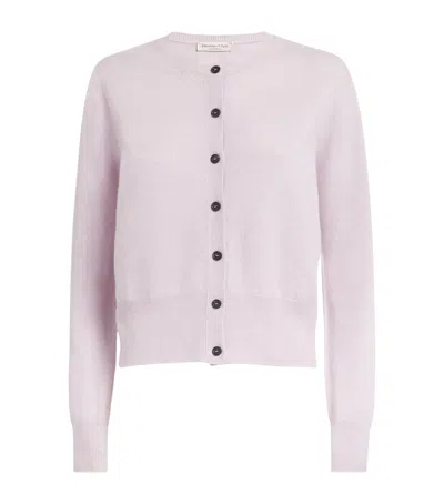 Johnstons Of Elgin Cashmere Cardigan In Purple