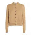 Johnstons Of Elgin Cashmere Classic Cardigan In Brown