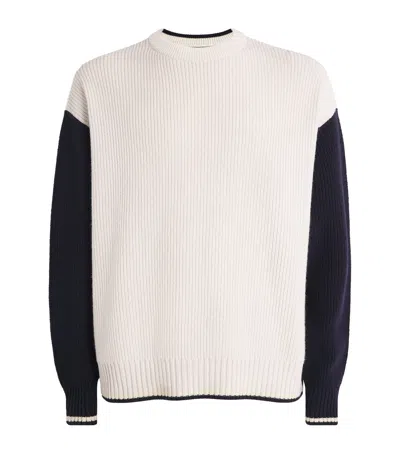 Johnstons Of Elgin Cashmere Colour-block Sweater