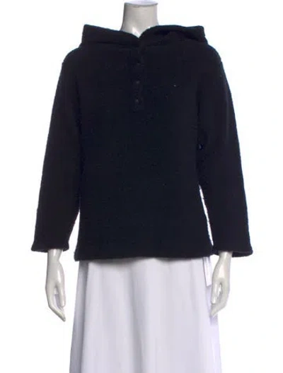 Pre-owned Johnstons Of Elgin Cashmere Crew Neck Sweater In Black