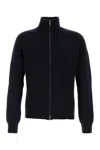 JOHNSTONS OF ELGIN CASHMERE DONEGAL RIBBED ZIP TURTLE NECK CARDIGAN-M ND JOHNSTONS OF ELGIN MALE