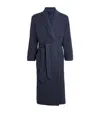 Johnstons Of Elgin Cashmere Donegal Robe In Blue