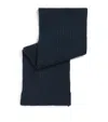 Johnstons Of Elgin Cashmere Donegal Scarf In Blue