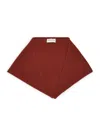 Johnstons Of Elgin Cashmere Gauzy Triangle Neck Tie In Burgundy