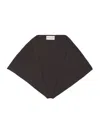 Johnstons Of Elgin Cashmere Gauzy Triangle Neck Tie In Brown
