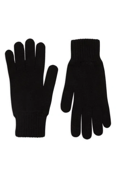 Johnstons Of Elgin Cashmere Gloves In Black